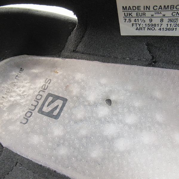 実際に弊社で買取させて頂いたSALOMON×AND WANDER/サロモン×アンドワンダー SPEEDCROSS SANDALS/スピードクロス サンダル ブラック 413691/26の画像 7枚目