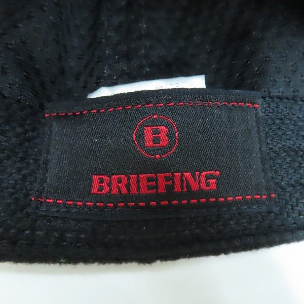 実際に弊社で買取させて頂いたBRIEFING GOLF/ブリーフィング ゴルフ ウール メルトン キャップ BRG213M91の画像 5枚目