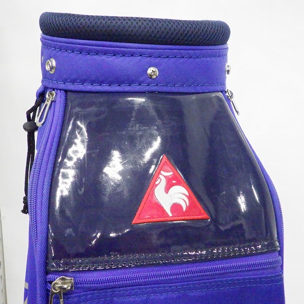 実際に弊社で買取させて頂いたle coq sportif/ルコックスポルティフ QQBPJJ08 9型 6分割キャディバッグ ブルーｘイエローの画像 5枚目