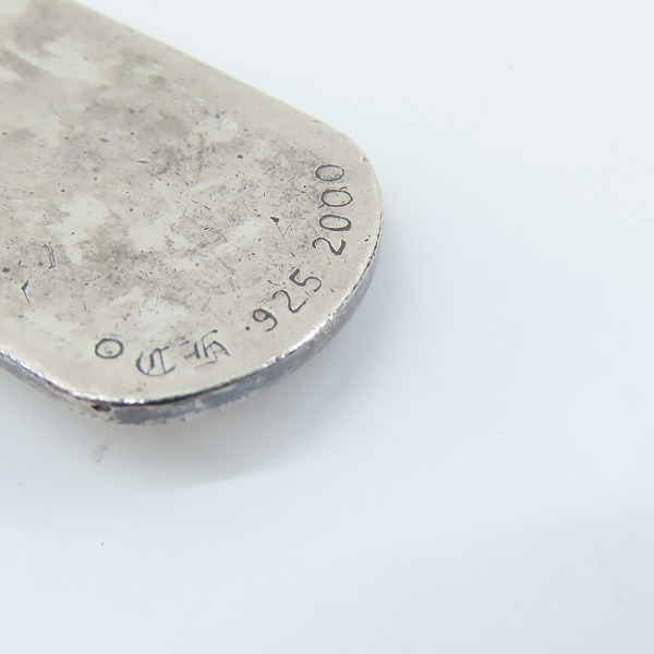 実際に弊社で買取させて頂いたCHROME HEARTS/クロムハーツ レイズドスター ドッグタグ/ペンダント LA/ロサンゼルス限定の画像 4枚目