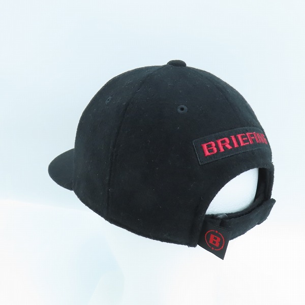 実際に弊社で買取させて頂いたBRIEFING GOLF/ブリーフィング ゴルフ ウール メルトン キャップ BRG213M91の画像 2枚目