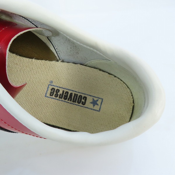 実際に弊社で買取させて頂いたCONVERSE/コンバース JACK STAR RETRO /ジャックスター レトロ レッド/ブラック/9.5の画像 4枚目