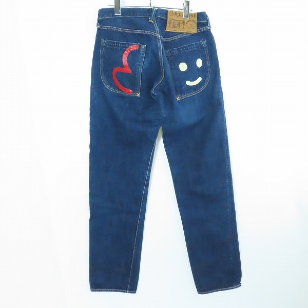 実際に弊社で買取させて頂いたEVISU/エヴィス 新恵美寿神頭 ボタンフライ デニムパンツ LOT 2007 36×35の画像 1枚目