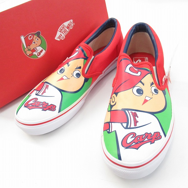 実際に弊社で買取させて頂いた【未使用】VANS×CARP/バンズ×広島カープ V98CL CARP SLIPPON カープ坊や スリッポン 559061-0001 /28.5