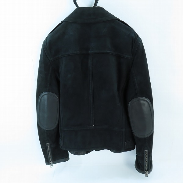 実際に弊社で買取させて頂いたTOM FORD/トムフォード スエード レザー ダブル ライダース ジャケット 3 BE420 TFL528/50の画像 1枚目