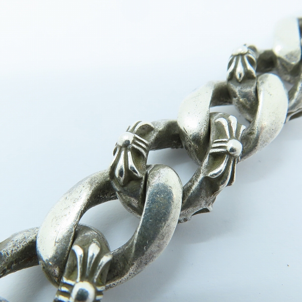 実際に弊社で買取させて頂いた【オールド刻印】CHROME HEARTS/クロムハーツ ファンシーチェーンクリップ ブレスレットの画像 8枚目