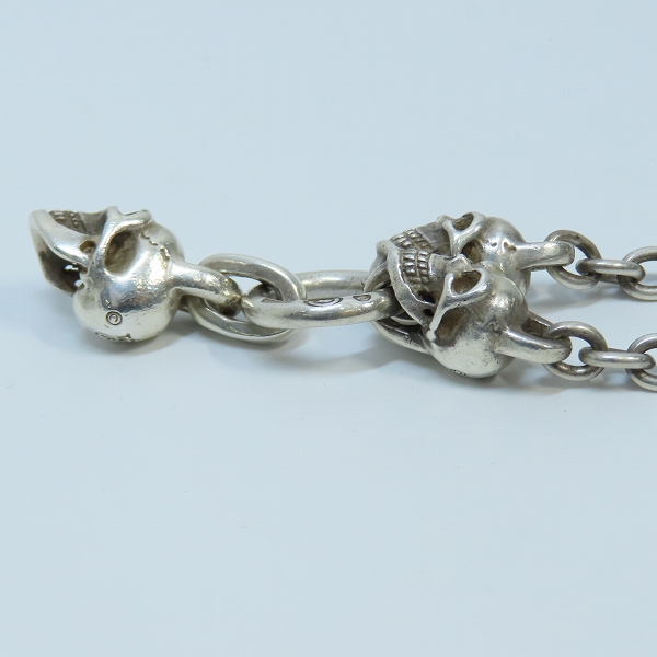 実際に弊社で買取させて頂いた【ギャラ付き】Gabor/ガボール Half Skull With 2 Quarter Skulls & 6Chain トップ/チェーンの画像 3枚目