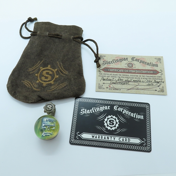 実際に弊社で買取させて頂いた【ギャラ付き】STARLINGEAR/スターリンギア New Skull Marble/ニュースカル マーブル New Frankie ペンダントの画像 6枚目