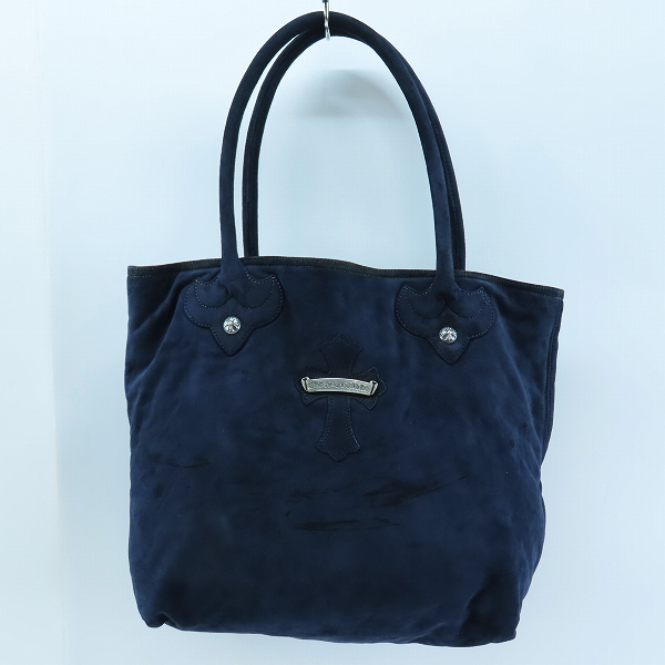 実際に弊社で買取させて頂いたCHROME HEARTS/クロムハーツ FS TOTE LND/CEM クロスパッチ ヌバックレザー FSトートバッグ