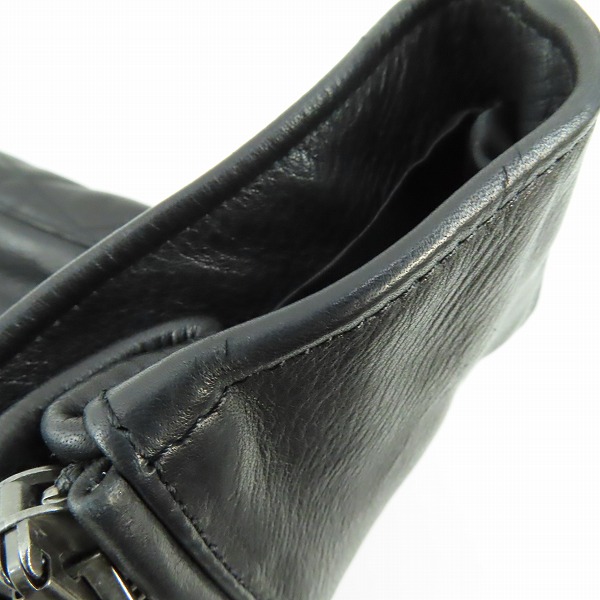 実際に弊社で買取させて頂いた【未使用】BURBERRY BRIT/バーバリーブリット レザー シングル ライダースジャケット/Lの画像 7枚目