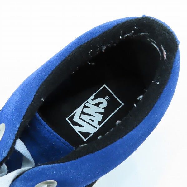 実際に弊社で買取させて頂いたVANS/バンズ スリッポン スニーカー/シューズ ブルー×ブラック 721278/28.0の画像 4枚目