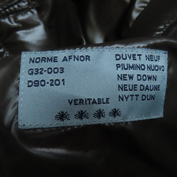 実際に弊社で買取させて頂いたMONCLER/モンクレール 青タグ ビンテージ/ヴィンテージ ダウンジャケット 41301-50-68950/3 の画像 3枚目