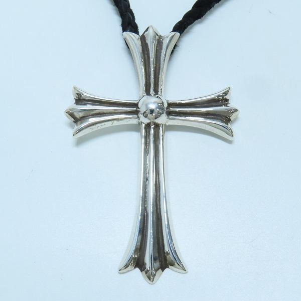 実際に弊社で買取させて頂いた【ギャラ付き】CHROME HEARTS/クロムハーツ CH CROSS LRG/ラージCHクロス ペンダント w/ボロチップ の画像 1枚目