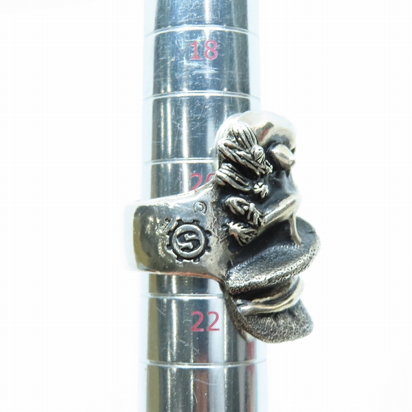 実際に弊社で買取させて頂いた【ギャラ付】STARLINGEAR/スターリンギア 2021 ハロウィン Mr.ハイド コパーシガー Sギアロゴ リング/ガーネット 20.5-22号の画像 6枚目