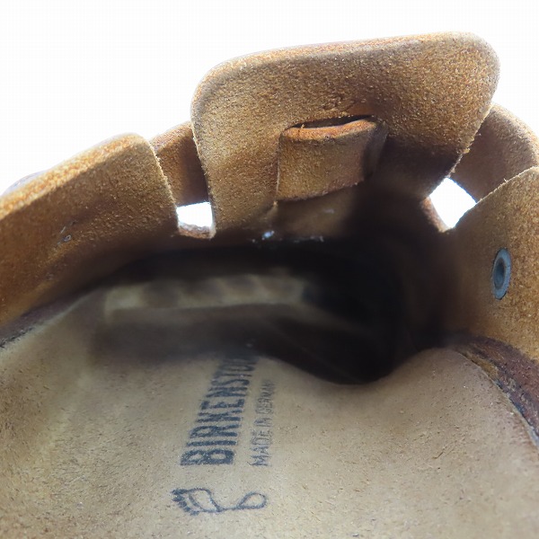 実際に弊社で買取させて頂いたBIRKEN STOCK/ビルケンシュトック 本革 レザー ブラウン系 43の画像 6枚目