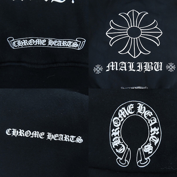実際に弊社で買取させて頂いたCHROME HEARTS/クロムハーツ MALIBU ジップアップパーカー サーマル 001-076806 Lの画像 5枚目
