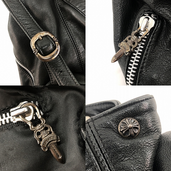 実際に弊社で買取させて頂いたCHROME HEARTS/クロムハーツ REAPER BAG/リーパーバッグ バックパックの画像 6枚目