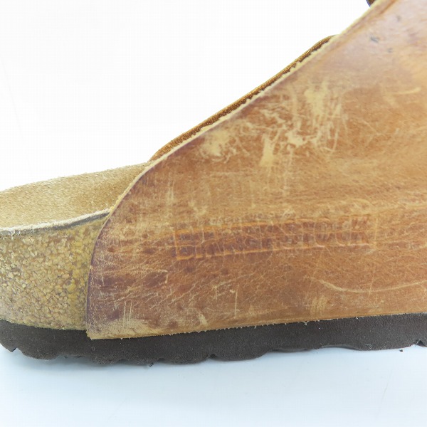 実際に弊社で買取させて頂いたBIRKEN STOCK/ビルケンシュトック 本革 レザー ブラウン系 43の画像 7枚目