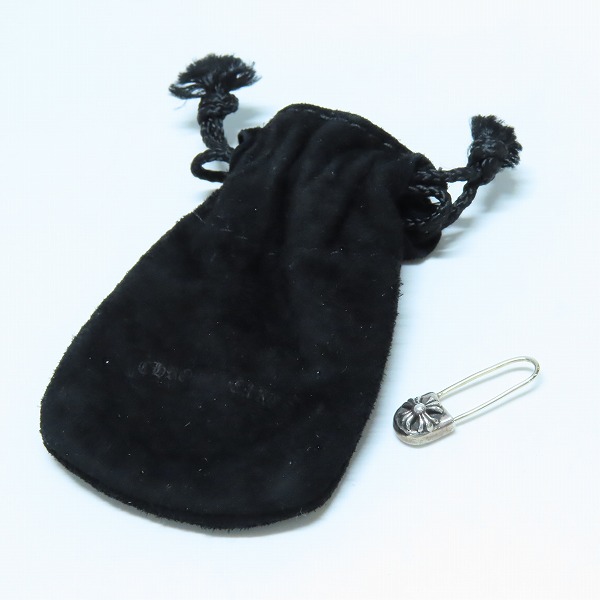 実際に弊社で買取させて頂いたCHROME HEARTS/クロムハーツ SAFETY PIN EARRING CH plus/セーフティー ピン ピアス 左耳用の画像 5枚目