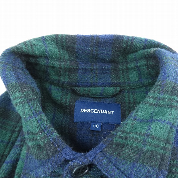 実際に弊社で買取させて頂いたDESCENDANT/ディセンダント タータンチェック シャツジャケット/3の画像 6枚目