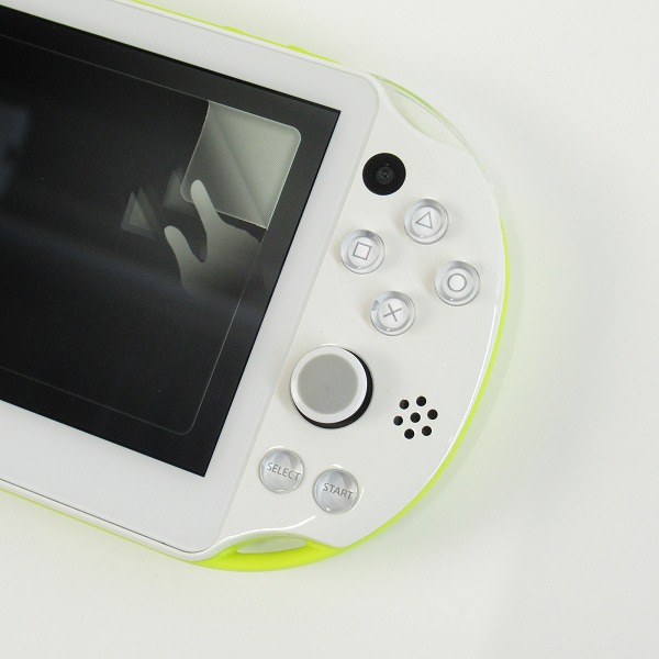 実際に弊社で買取させて頂いたSONY/ソニー PlayStation Vita/PS Vita Wi-Fiモデル 本体 PCH-2000 ライムグリーン/ホワイト【簡易動作確認済】 の画像 1枚目