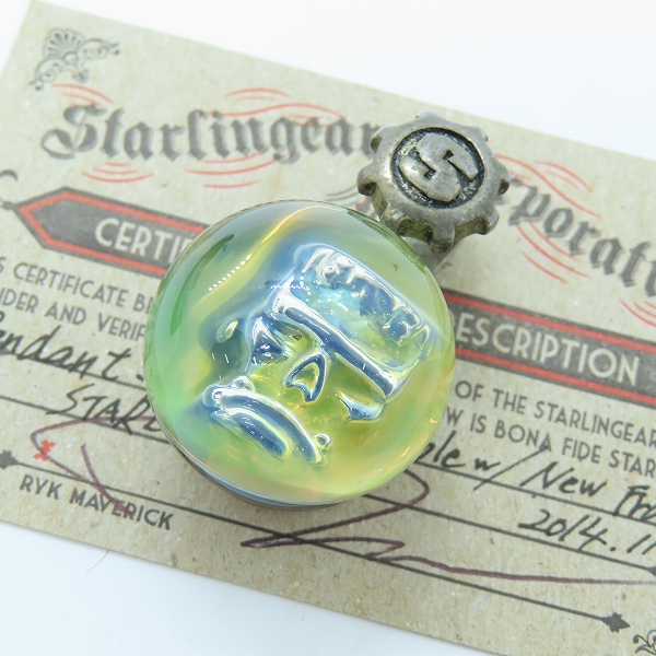 実際に弊社で買取させて頂いた【ギャラ付き】STARLINGEAR/スターリンギア New Skull Marble/ニュースカル マーブル New Frankie ペンダント