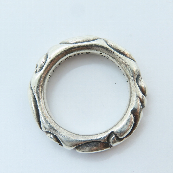 実際に弊社で買取させて頂いたCHROME HEARTS/クロムハーツ スクロールバンドリング 14号の画像 5枚目