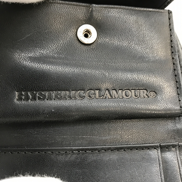 実際に弊社で買取させて頂いたHYSTERIC GLAMOUR/ヒステリックグラマー ロゴスタッズ ミニウォレット/財布の画像 6枚目