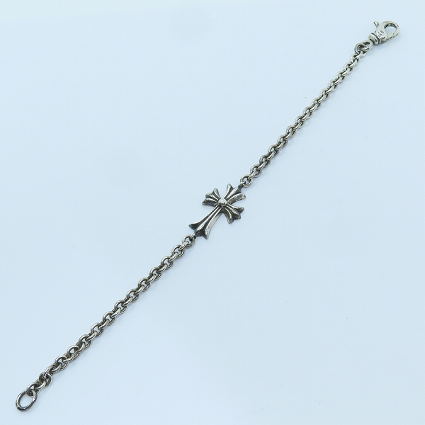 実際に弊社で買取させて頂いたCHROME HEARTS/クロムハーツ タイニーCHクロス チェーン ブレスレットの画像 8枚目