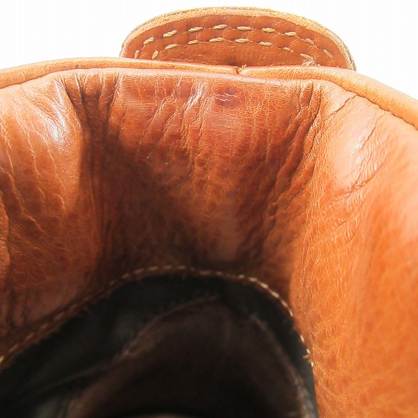 実際に弊社で買取させて頂いたBUTTERO/ブッテロ サイドジップ レザートレッキング ブーツ ブラウン B4950/42の画像 6枚目