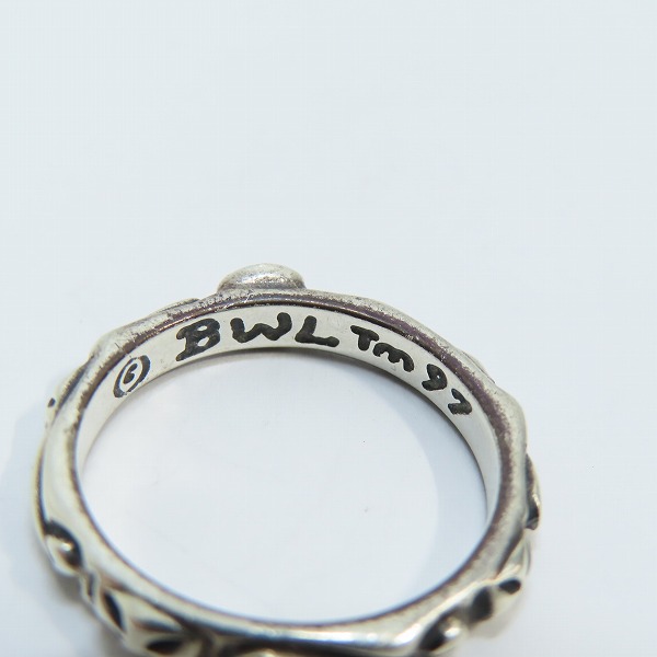 実際に弊社で買取させて頂いたBill Wall Leather/BWL/ビルウォールレザー R202 Thin クロスリング 16.5号の画像 6枚目