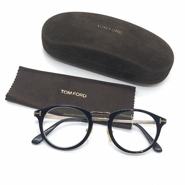 実際に弊社で買取させて頂いたTOM FORD/トムフォード ボストン メガネフレーム TF5467 001の画像 9枚目