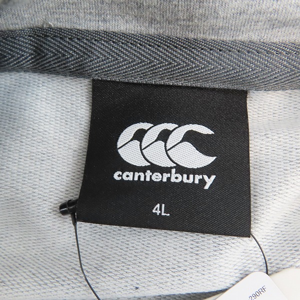 実際に弊社で買取させて頂いた【未使用】canterbury/カンタベリー アールプラス クロスオーバープルオーバーフーディ/パーカー/RP425080B/4Lの画像 2枚目