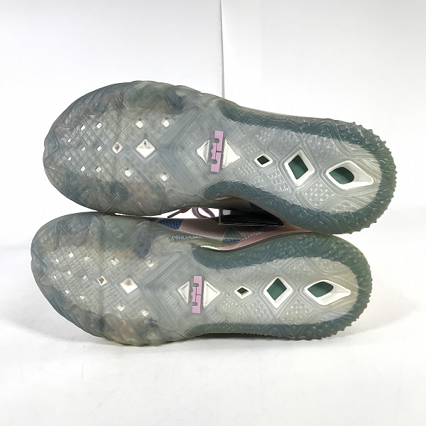 実際に弊社で買取させて頂いたatmos×NIKE/アトモス×ナイキ LEBRON 18 LOW SAKURA レブロン CV7562-101 26.5の画像 2枚目