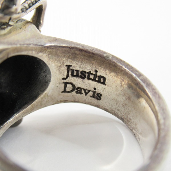 実際に弊社で買取させて頂いたJUSTIN DAVIS/ジャスティンデイビス ESSENTIAL SKUL/エッセンシャルスカルリング SRJ155 w/ルビー 19号の画像 6枚目