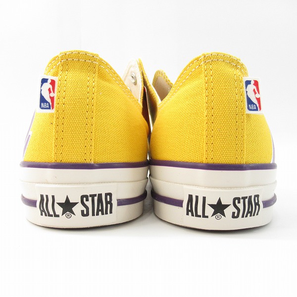 実際に弊社で買取させて頂いた【未使用】CONVERSE/コンバース ALL STAR NBA OX LAL オールスター レイカーズ 1SD539 28.0の画像 1枚目