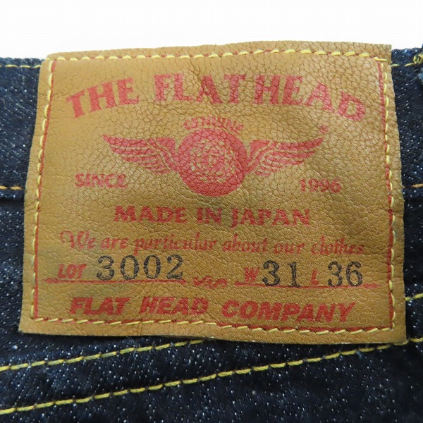 実際に弊社で買取させて頂いたTHE FLAT HEAD/フラットヘッド デニムパンツ3002 W31/L36の画像 2枚目