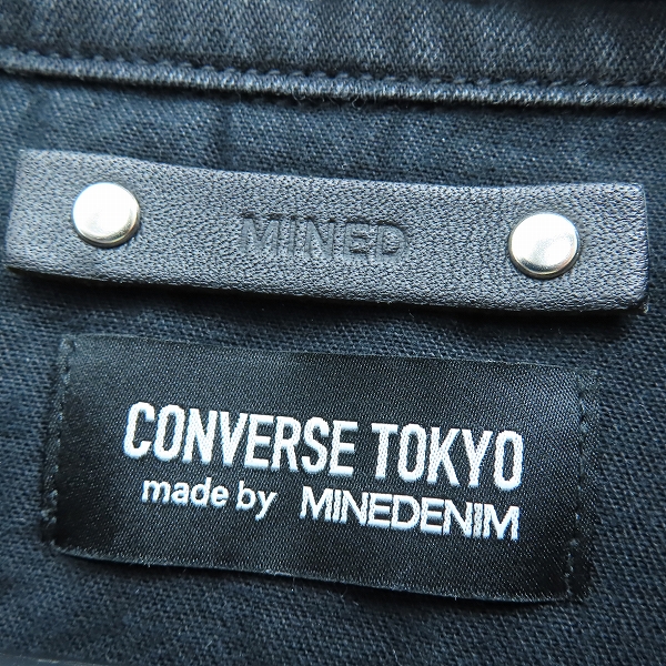実際に弊社で買取させて頂いたMINEDENIM × CONVERSE TOKYO./マインデニム デニムウェスタンシャツ A2888FB502/4の画像 2枚目