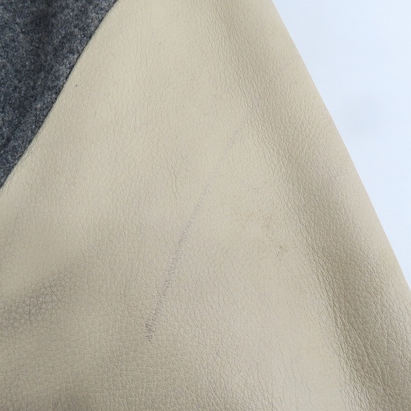 実際に弊社で買取させて頂いたCONVERSE/コンバース オールスター刺繍 90sヴィンテージ 袖革スタジャン/Lの画像 8枚目