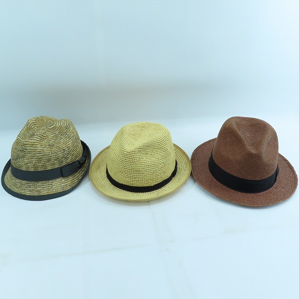 実際に弊社で買取させて頂いたDIESEL/ディーゼル GINZA TORAYA/銀座トラヤ CA4LA/カシラ 麦わら帽子 3点セット
