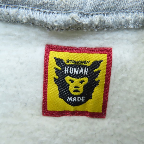 実際に弊社で買取させて頂いたHUMAN MADE×KAWS/ヒューマンメイド×カウズ PIZZA HOODIE スウェット パーカー/XLの画像 2枚目