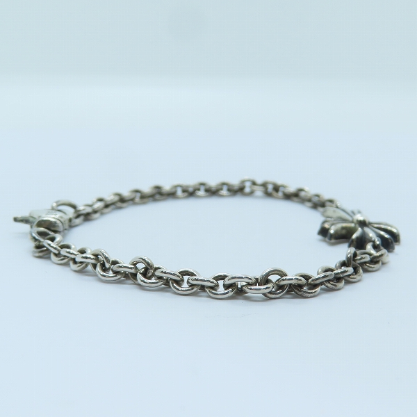 実際に弊社で買取させて頂いたCHROME HEARTS/クロムハーツ タイニーCHクロス チェーン ブレスレットの画像 4枚目