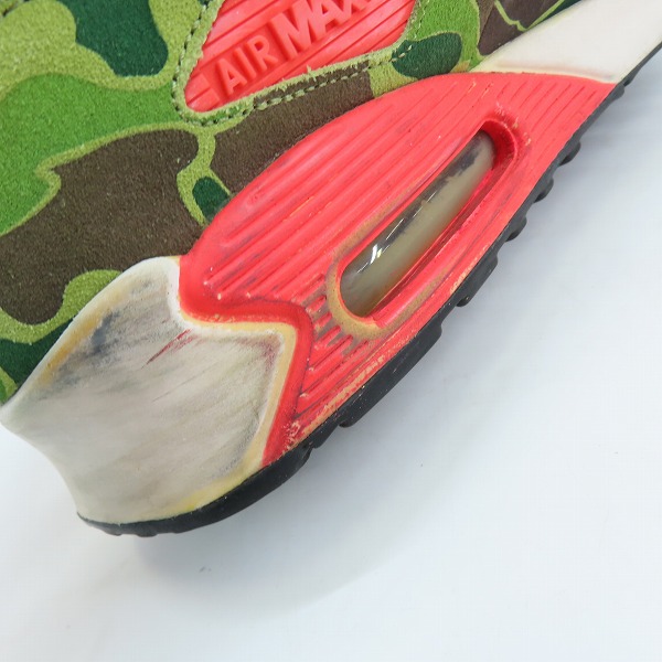 実際に弊社で買取させて頂いたNIKE×ATMOS/ナイキ×アトモス AIR MAX 90 PREMIUM ハンターカモ 333888-025/28.5の画像 6枚目