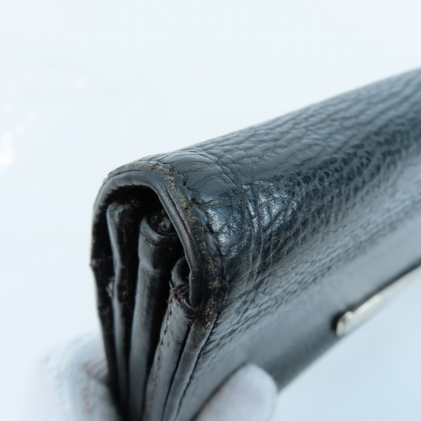 実際に弊社で買取させて頂いたCHROME HEARTS/クロムハーツ JUDY ジュディ ヘビーレザー ロングウォレット クロスボタンの画像 9枚目