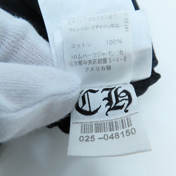実際に弊社で買取させて頂いた【JPタグ】CHROME HEARTS/クロムハーツ arch logo TEE/アーチロゴ スクロールラベル Tシャツ 2212-304-0070/Lの画像 9枚目