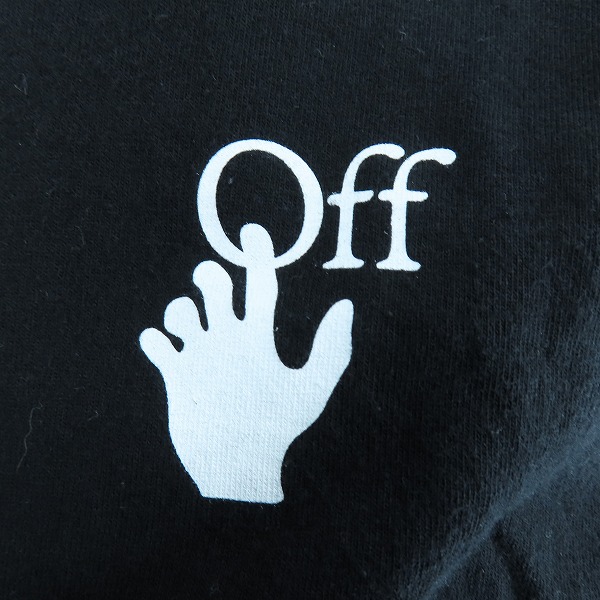 実際に弊社で買取させて頂いたOFF-WHITE/オフホワイト 21SS バックアロープリント/マーカーアロー 半袖Tシャツ OMAA027R21JER003/Mの画像 5枚目