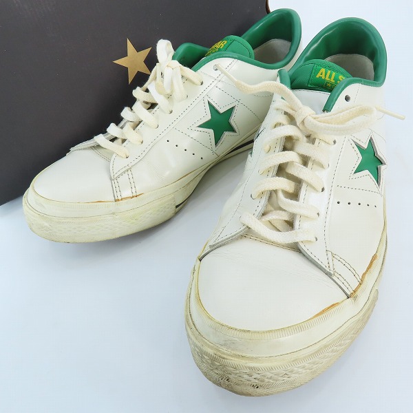 実際に弊社で買取させて頂いたCONVERSE/コンバース ONE STAR OX ローカットスニーカー ホワイト×グリーン/9.5