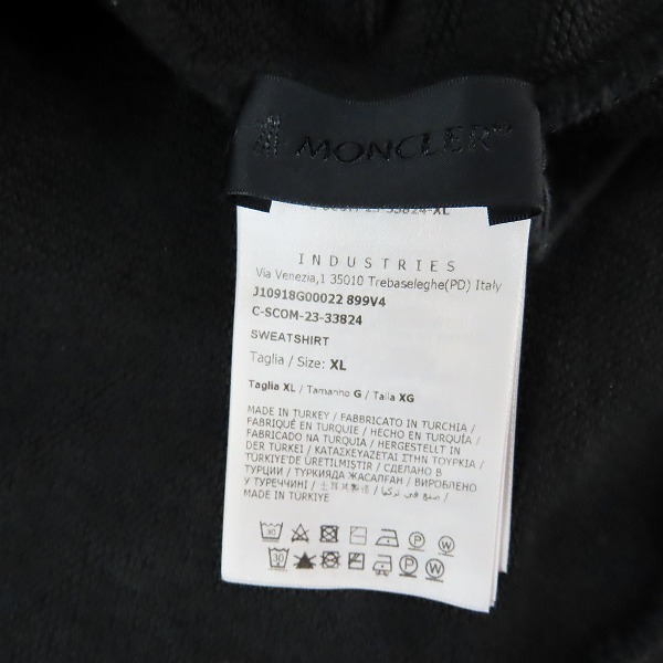 実際に弊社で買取させて頂いた【JPタグ】MONCLER/モンクレール ハーフジップアップ スウェット J10918G00022/XLの画像 4枚目