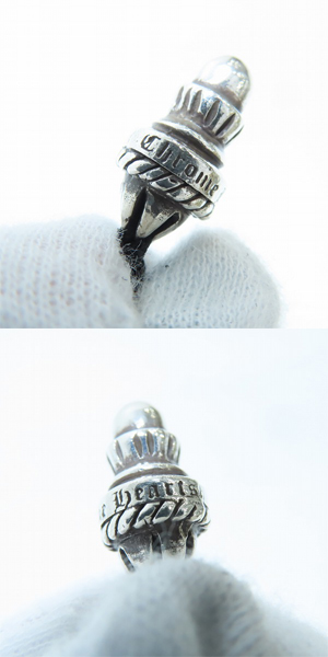 実際に弊社で買取させて頂いた【ギャラ付き】CHROME HEARTS/クロムハーツ CH CROSS LRG/ラージCHクロス ペンダント w/ボロチップ の画像 7枚目