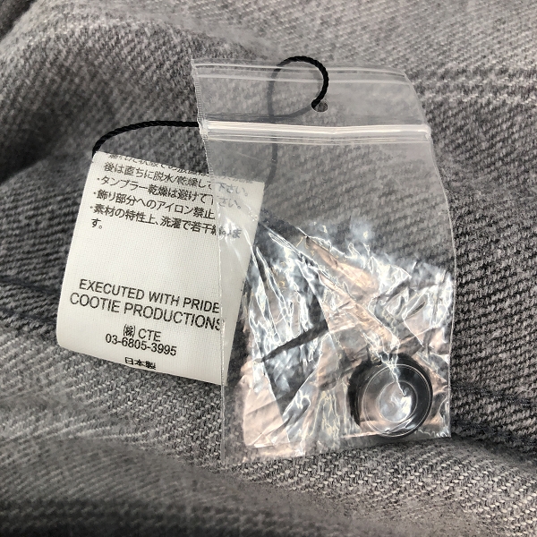 実際に弊社で買取させて頂いたCOOTIE PRODUCTIONS/クーティープロダクションズ コットン ボタン 長袖シャツ/Mの画像 4枚目